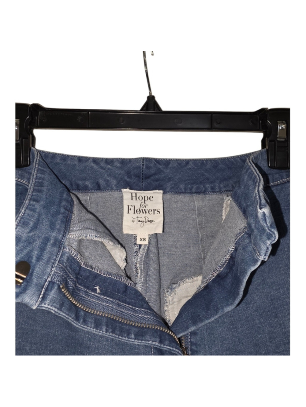 Women's Hope for Flowers by Tracy Reese Wide Leg Jeans, Size XS Blue - Picture 6 of 7